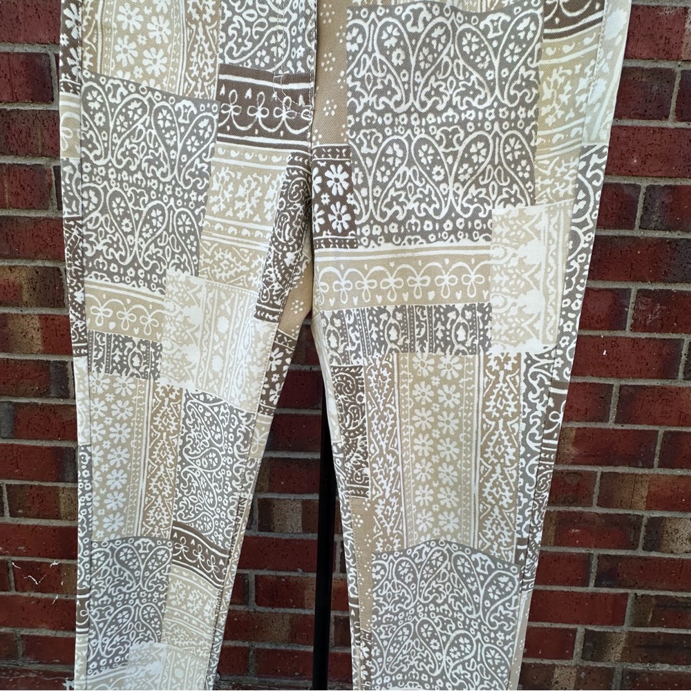 J. Mclaughlin Patchwork Print Straight Leg Pant S… - image 5
